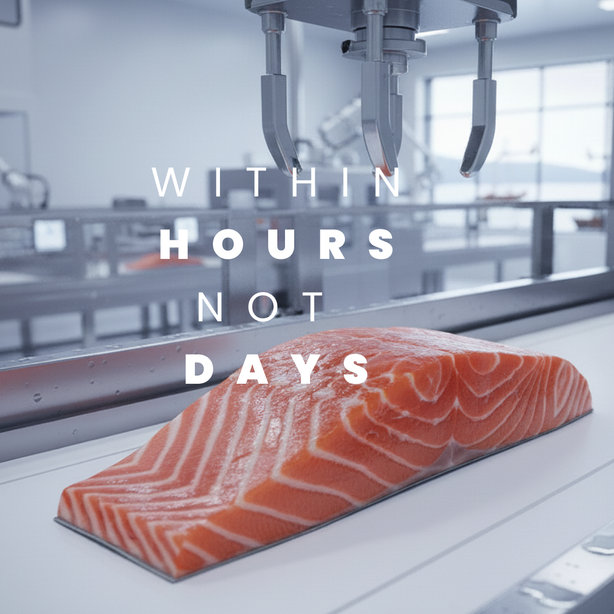 Fresh Norwegian Atlantic salmon processed within hours for maximum peptide bioavailability